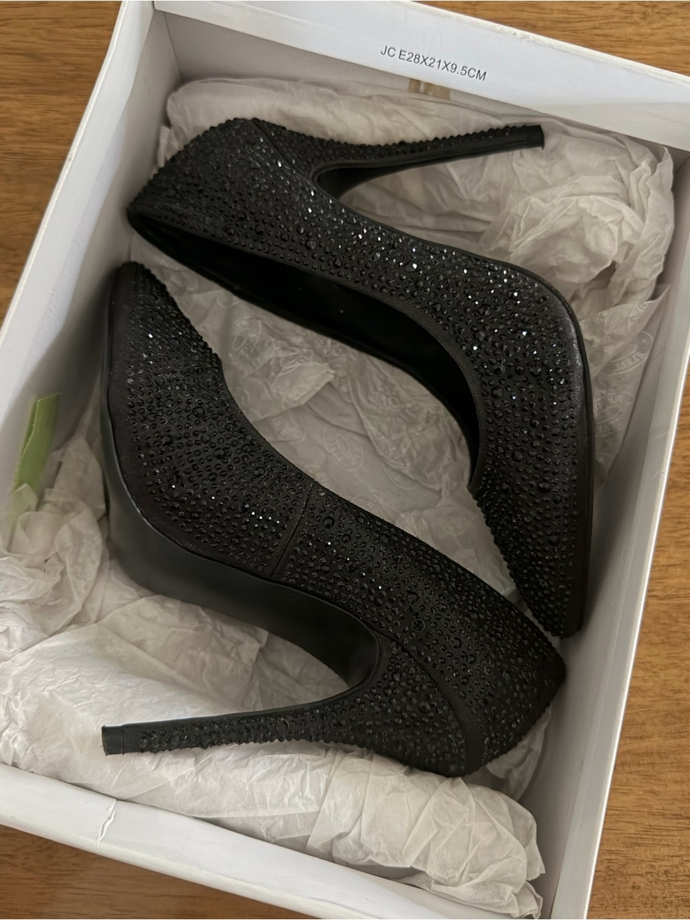 Black Steve Madden Diamond Heels